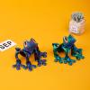 3D Printed Animal Frog Refrigerator Magnets Magnet Decor Articulated Toy for Fridge (White) view 4