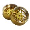 2Pcs 22mm Metal Wheel Hub for 1/28 1/24 RC Model for Mosquito Car for MINI-Q for Wltoys K989 284131 for TG Racing Upgrade Parts(2Pcs Gold Narow 1.5) view 1