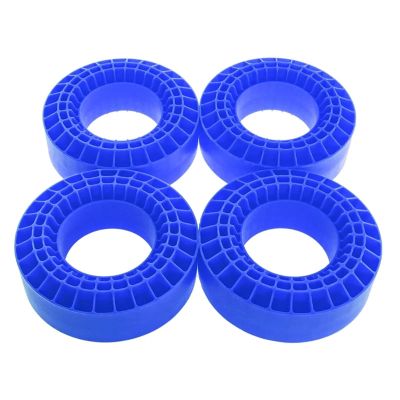 4Pcs Silicone Rubber Insert Foam Fit - 1.9" 2.2 "Wheel Tires 118-122mm Foam Fit for 1/10 RC Crawler(Blue)