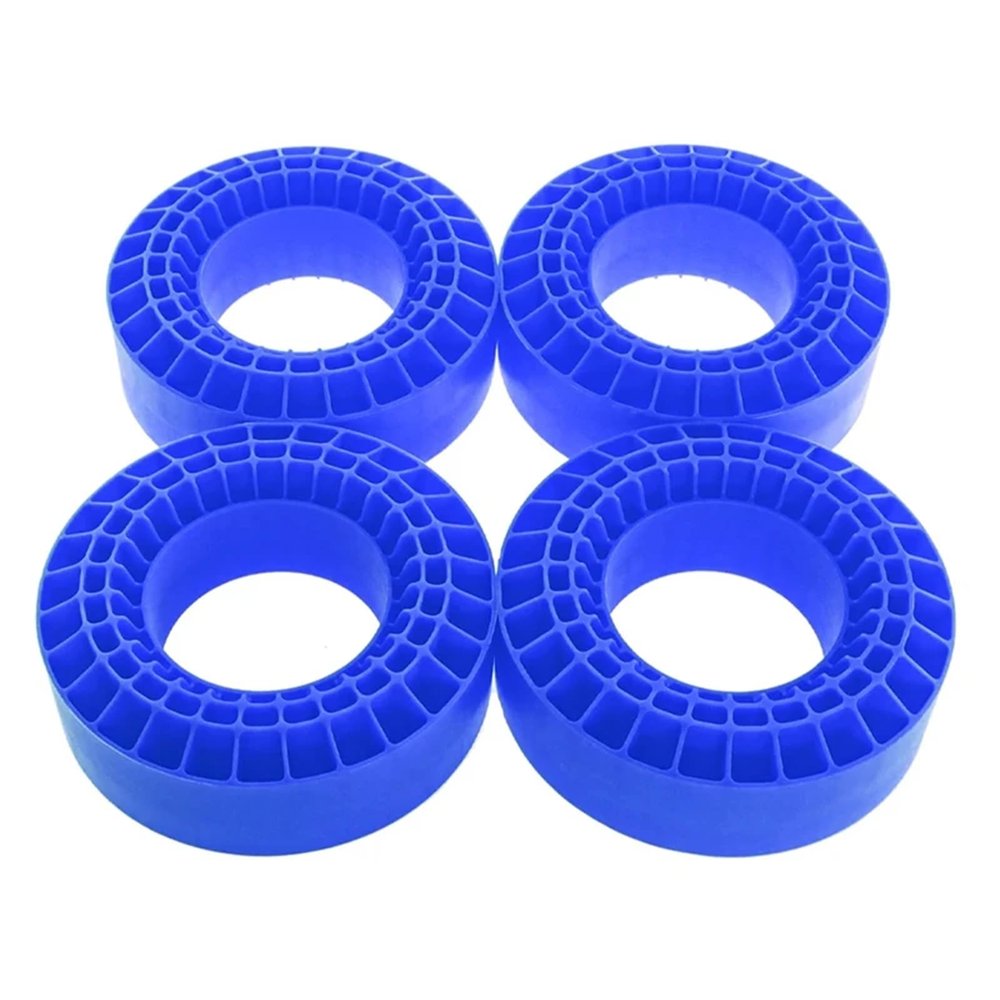 4Pcs Silicone Rubber Insert Foam Fit - 1.9" 2.2 "Wheel Tires 118-122mm Foam Fit for 1/10 RC Crawler(Blue)