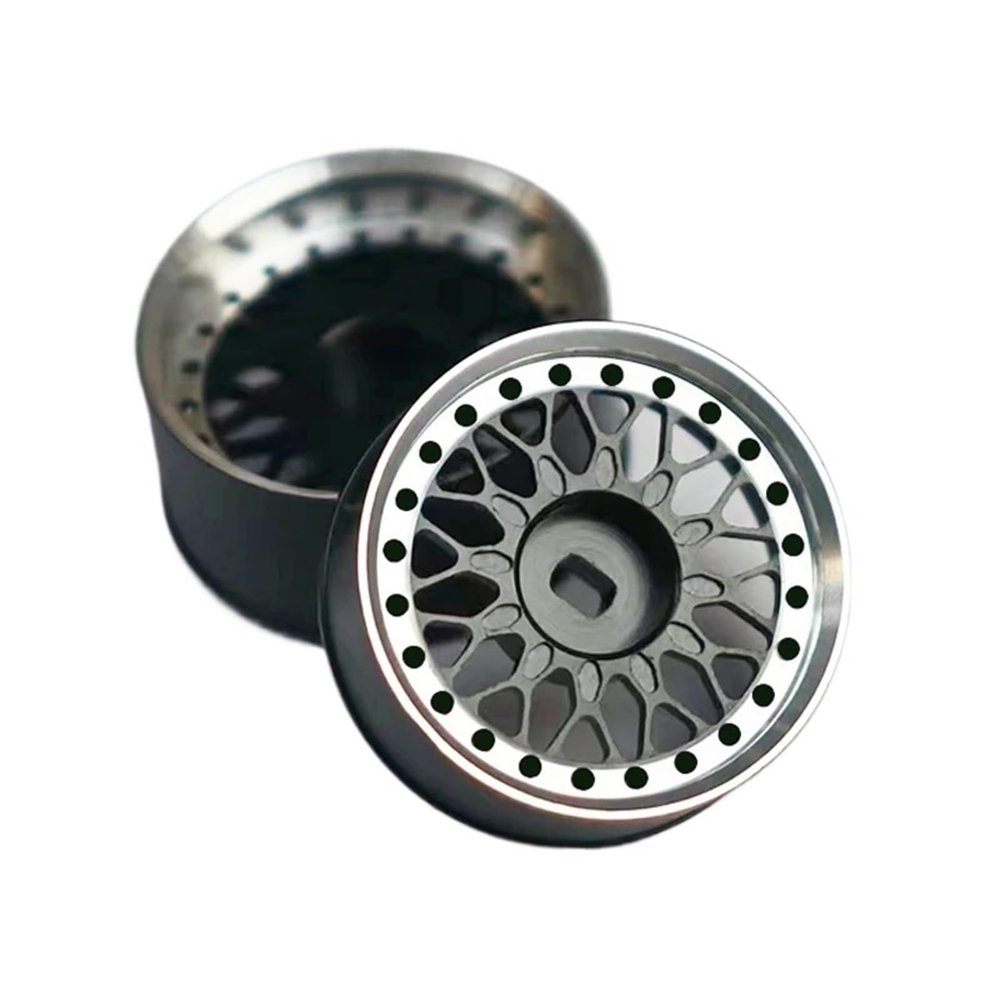 2Pcs Metal Wheel Rim Wheel Hub for Wltoys MINI-Z MA020 MK3 for XRXDRZ for AWD for FWD DRZ 030 BZ GLA 1/28 RC Car Upgrade Parts(Black 2W 1.5)