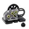 Acrylic Aluminum 2Low LCG Transmission Overdrive Gearbox Skid For 1/10 RC Crawler Cheater Rigs Capra SCX10 II III Upgrade replacement part(Carbon Fiber) view 1