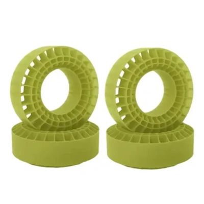 4pcs Silicone Rubber Insert Foam Fit 118-122mm (4.75" OD) 1.9" Wheel Tires for 1/10 RC Crawler Rigs TRX4 SCX10 for Capra TF2 GEN8(Dark Khaki)