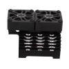Dual 30mm Brushless Motor Fan for RC Cars, Metal Cover Cooling Fans with 4068/4074 Heatsink for 1/8 Remote Control Car (Black) view 4
