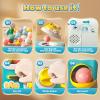 Skirfy Vending Machine Kids Toys 10 Empty Eggs Mini Vending Machine Erasers Operated Gumball Prize Machine Maker Game Claws Machine Easter Game Sensory Toys Dolls GiftsBlue view 4
