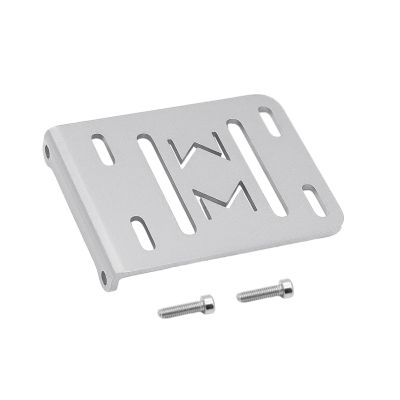 Acrylic Aluminum 2Low LCG Transmission Overdrive Gearbox Skid For 1/10 RC Crawler Cheater Rigs Capra SCX10 II III Upgrade replacement part(Silver Tray)