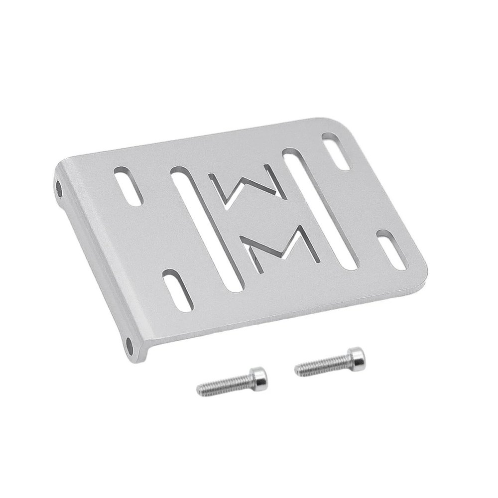 Acrylic Aluminum 2Low LCG Transmission Overdrive Gearbox Skid For 1/10 RC Crawler Cheater Rigs Capra SCX10 II III Upgrade replacement part(Silver Tray)