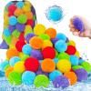 120 Pcs Reusable Water Balls,Soft Soaker Splash Balloons for Outdoor Water Games,Pool and Beach Activities,Reusable Water Toys for Summer Fun and Party Favors view 1