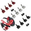 4Pcs WPL C64-1 Metal Front Rear Shock Tower Shock Bracket Mount For 1/16 C64 RC Car Aluminum Upgrade Parts replacement part(Black) view 2