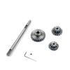 RC Parts Compatible with WPL D12 1/10 RC Car Upgrade Parts Accessories Metal Transmission Gear with D Axis Gearbox Steel Gears Set view 2