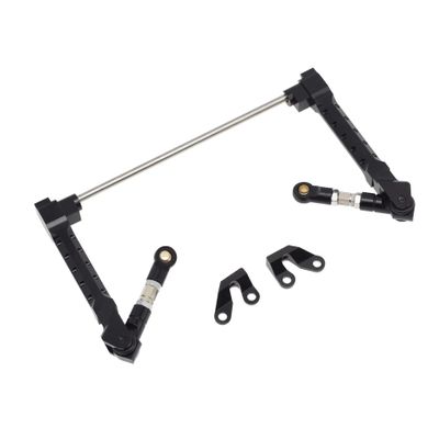 RC Car Accessories Compatible with Axial for Wraith RR10 Bomber RC Car 1/10 RC Crawler Car Parts Accessories Metal Rear Anti-Sway Bar Swaybar Sway Bar Set(Black)