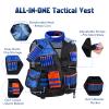 Lehoo Castle Kids Tactical Vest Kit for Nerf Guns for Boys Girls, with 30 Refill Darts, Dart Pouch, Tactical Mask, Reload Clips, Wrist Band and Protective Glasses view 4