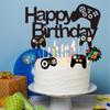13 Pcs Video Game Cake Topper,Game Controller Happy Birthday Cake Topper, Black Gamepad Cake Toppers for Game Themed Parties Birthday Party Cake Toppers view 4