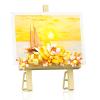 Vilbocr Mini Flower Building Bouquet SetBlock Easel for Desk Decorations and Message Stickers.Flower Building Toys Building Blocks Flower (Yellow 368Pcs) view 1