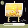 Vilbocr Mini Flower Building Bouquet SetBlock Easel for Desk Decorations and Message Stickers.Flower Building Toys Building Blocks Flower (Yellow 368Pcs) view 2