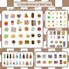 180Pcs Mini Shopping Cart Playset - Pretend Grocery Dollhouse Accessories Toys with Miniature Cash Register, 2 Fruit-Veggie Stands, 3 Shelves, 100+ Play Food - Educational Role Play Toys for Toddlers view 4