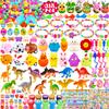 318 Pcs bulk filled Easter Egg with toys inside for kids, 100 sets plastic Easter egg Filled with toys Easter egg fillers basket stuffers for Kids Boys Girls stuffed Easters eggs self pre filled view 1
