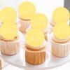 10 Pcs Acrylic Happy Birthday Cupcake Toppers, Round Gold, Hexagonal Gold Mirror Cake Topper for DIY Cupcake Decoration Birthday Party Decor view 4