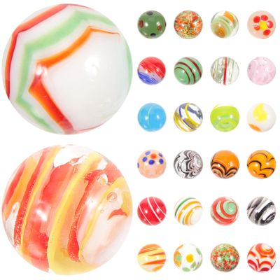 Hemoton 30pcs Glass Marbles for Fish Tank Decoration Sturdy Handmade Glass for Play and Craft for Boys and Girls Marble Games and Aquarium
