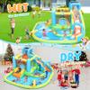 Whubefy 12.8x12ft Inflatable Bounce House for Big Kids, 13 in 1 Bouncy House Jump Castle for Kids 3-6 Indoor Outdoor Wet Dry Water Bounce House Double Slide with Pool, Ball Pit, Ring Toss Cones,5 Toys view 3