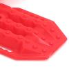 RiToEasysports Plastic RC Car Sand Ladder, Simulation Fuel Recovery Board with Model Car Three Piece Set for RC (red Orange view 4