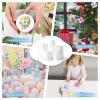 GOGOSO 100pcs White Shape Ball Pit Balls with 24pcs Foam Circles view 4