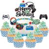 13 Pcs Video Game Cupcake Toppers Video Game Happy Birthday Cake Topper, for Game Themed Parties Birthday Party Cake Toppers view 1