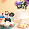 13 Pcs Video Game Cupcake Toppers Video Game Happy Birthday Cake Topper, for Game Themed Parties Birthday Party Cake Toppers view 4
