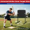 Garbuildman Baseball Strike Zone Target for Plastic Balls, Portable Metal Frame Pitching & Hitting Training Tool for Outdoor, 20 24Target, Freestanding view 2