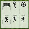 12 Pcs Soccer Happy Birthday Cupcake Toppers, Black Glitter Soccer Sports Theme Cupcake Decorations Suitable for Soccer Player Party, Birthday Party Cake Decoration Supplies -Style2 view 2