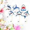 12 Pcs Shark Cupcake Toppers Happy Birthday Cake Toppers Shark Ocean Theme Party Supplies Kids Birthday Party Supplies Decorations view 3