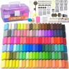 285 Pcs Polymer Clays 120 Colors Modeling Clay DIY Starter Kit Oven Baked Model Clay Non-Sticky Molding DIY Clay with Sculpting Tool and Accessories Craft Gifts for Beginner Artists view 1