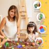 169 Pcs Air Dry Clay 120 Colors Modeling Model Magic Clay for DIY Molding Starter Kit with Sculpting Tools,Ultra Light Soft Non-Toxic Arts & Crafts Gift for Boys Girls Birthday Party Favors view 3