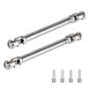 2pcs Hobbyfire 1/10 RC Crawler Drive Shafts Stainless Steel Universal Joint Driveshaft for Axial SCX10 II III Traxxas TRX4 Redcat Gen8 Gen7 Element Upgrades Parts(118-175mm) view 1