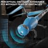 Dodoore Remote Control Helicopter, 3.5 Channel Mini Helicopters for Beginners with Gyro, Altitude Hold, Obstacle Avoidance, LED Light, RC Dragonfly Helicopter (Blue view 3