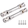 2pcs Hobbyfire 1/10 RC Crawler Drive Shafts Stainless Steel Universal Joint Driveshaft for Axial SCX10 II III Traxxas TRX4 Redcat Gen8 Gen7 Element Upgrades Parts(81-105mm) view 1