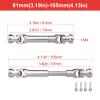 2pcs Hobbyfire 1/10 RC Crawler Drive Shafts Stainless Steel Universal Joint Driveshaft for Axial SCX10 II III Traxxas TRX4 Redcat Gen8 Gen7 Element Upgrades Parts(81-105mm) view 2