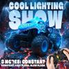BEZGAR Monster Truck Toys - Remote Control Monster Truck with Light & Music, Dinosaur Toys for Kids, 1:20 Scale RC Truck with 360 Spins and Drifting, Remote Control Car for Boys (Blue) view 3