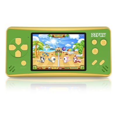 X-JOYKIDS Retro Handheld Games for Kids, 3.2" Large Screen Portable Game Player Preloaded 168 Classic Video Games, Rechargeable, TV Output, Arcade Style Gaming Device, for Boys Girls (Green)