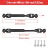 2pcs Hobbyfire 1/10 RC Crawler Drive Shafts Steel Universal Joint Driveshaft Heavy Duty for Axial SCX10 II III TRX4 Redcat Gen8 Gen7 Element Upgrades Parts(104-148mm) view 2
