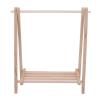 1:12 Dollhouse Clothes Rack, Fashionable Birch Wooden Miniature Garment Stand for Display, Photography Prop, Dollhouse Accessories view 1