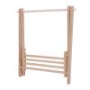 1:12 Dollhouse Clothes Rack, Fashionable Birch Wooden Miniature Garment Stand for Display, Photography Prop, Dollhouse Accessories view 3