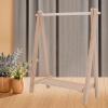1:12 Dollhouse Clothes Rack, Fashionable Birch Wooden Miniature Garment Stand for Display, Photography Prop, Dollhouse Accessories view 4