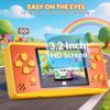 Kids Handheld Game,168 Retro Built-in Games,3.2" HD Rechargeable Travel Toy for Boys&Girls (Orange) view 2