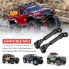 2pcs Hobbyfire 1/10 RC Crawler Drive Shafts Steel Universal Joint Driveshaft Heavy Duty for Axial SCX10 II III TRX4 Redcat Gen8 Gen7 Element Upgrades Parts(94-130mm) view 4