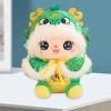 2024 Chinese Snake Plush Toy, Stuffed Animal Snake Plush Doll Decoration, New Year Snake Doll for Hotel Party Supplies, Green view 2