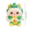 2024 Chinese Snake Plush Toy, Stuffed Animal Snake Plush Doll Decoration, New Year Snake Doll for Hotel Party Supplies, Green view 4