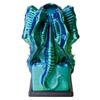 3D BEST-Q Cthulhu DND D&D Dice Tower3D Printed Compatible with Dungeons and Dragons, 28mm Miniature Wargaming, Tabletop RPGs, Wargame Scenery, Endless Deep Sea Series (Blue&Green) view 4