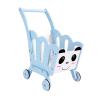 Simhoa Shopping Cart for Kids Toy Grocery Cart Miniature Wooden Grocery Shopping Cart Supermarket Trolley for Boys Girls Toddlers, Blue view 1