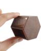 1:6 1:12 Scale Dollhouse Miniature Furniture Walnut Wood Hexagonal End Table view 3